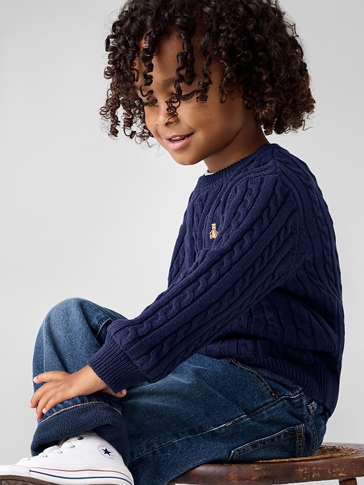 Image number 4 showing, babyGap Original Straight Cozy-Lined Jeans
