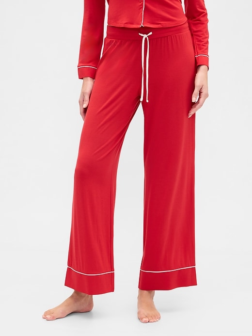 Image number 3 showing, Modal Wide-Leg PJ Pants