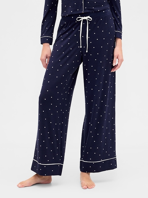 Image number 3 showing, Modal Wide-Leg PJ Pants