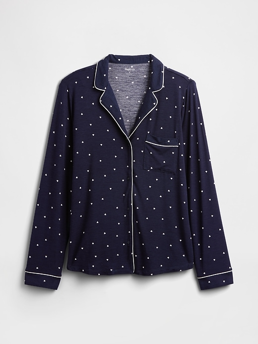 Image number 4 showing, Relaxed Modal PJ Shirt