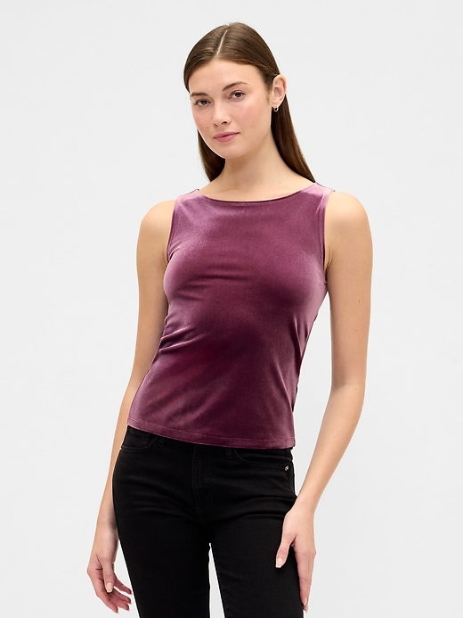Image number 1 showing, Boatneck Tank Top