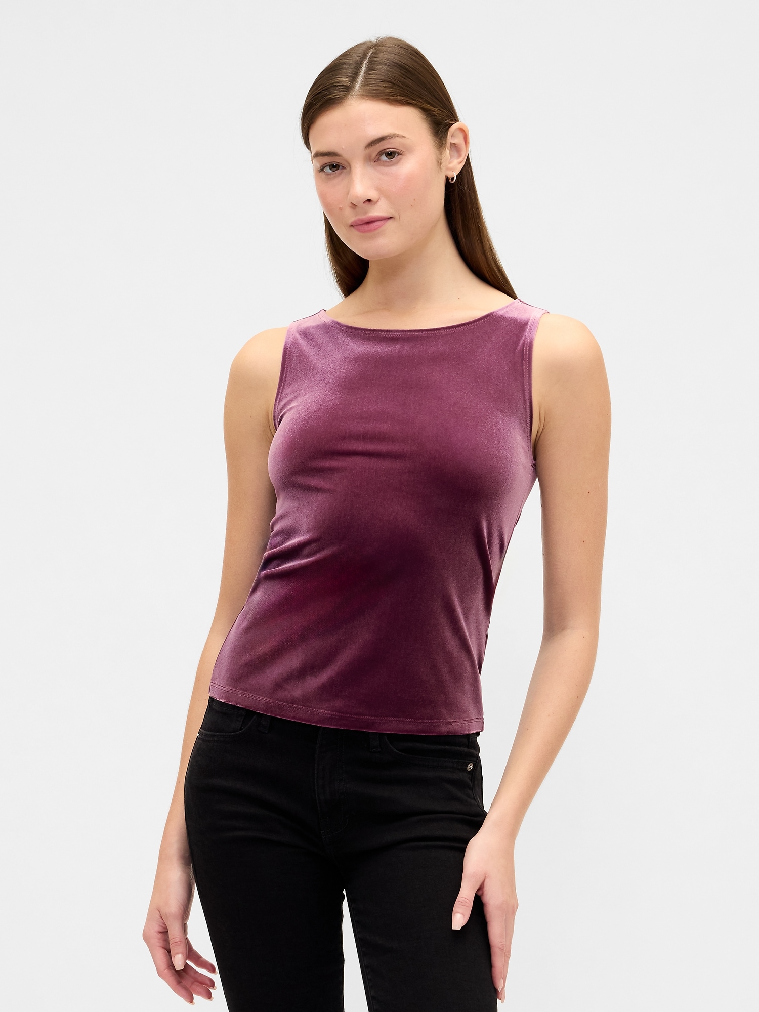Boatneck Tank Top - Tuscan Red