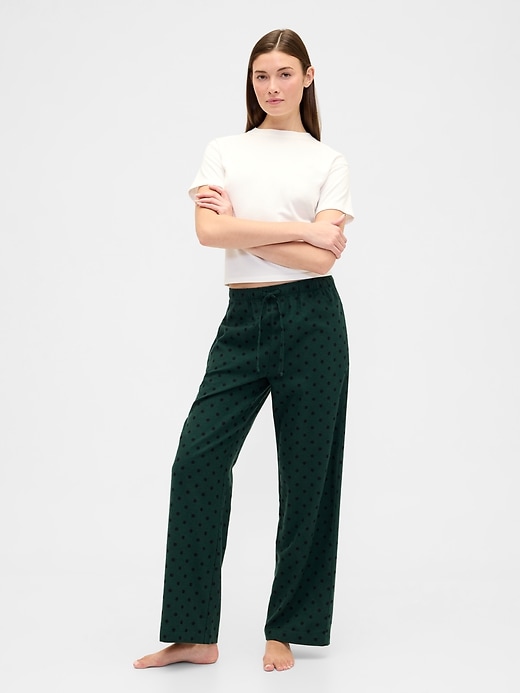 Image number 1 showing, Flannel Pull-On PJ Pants