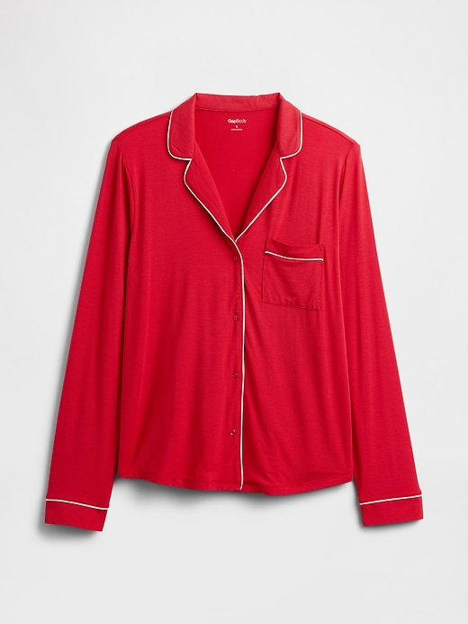 Image number 4 showing, Relaxed Modal PJ Shirt