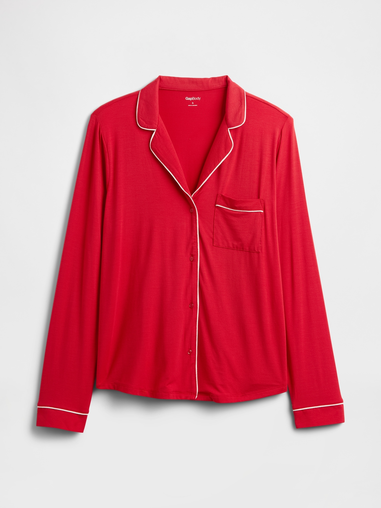 Gap Factory Relaxed Modal Pj Shirt In Red