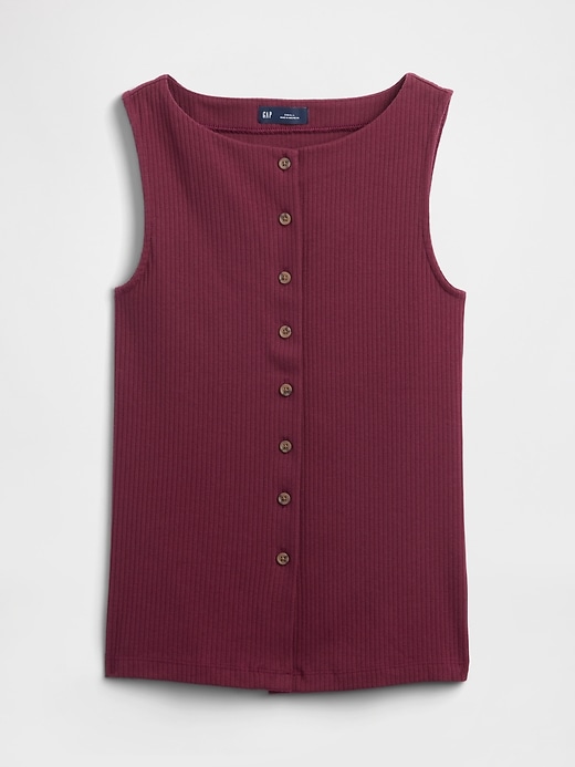 Image number 5 showing, Ribbed Boatneck Vest
