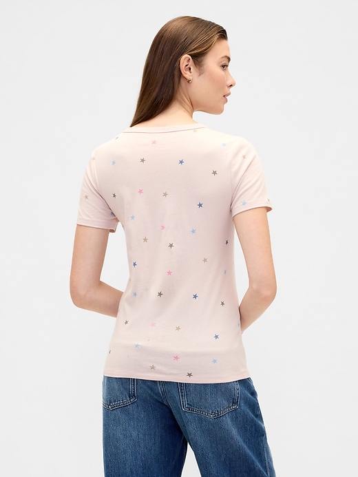 Image number 2 showing, Favorite Print V-Neck T-Shirt