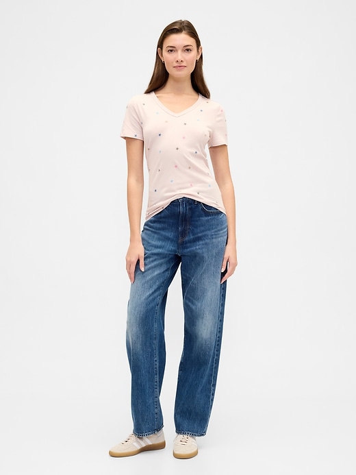 Image number 3 showing, Favorite Print V-Neck T-Shirt