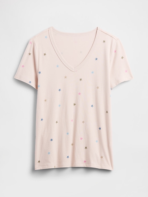 Image number 5 showing, Favorite Print V-Neck T-Shirt