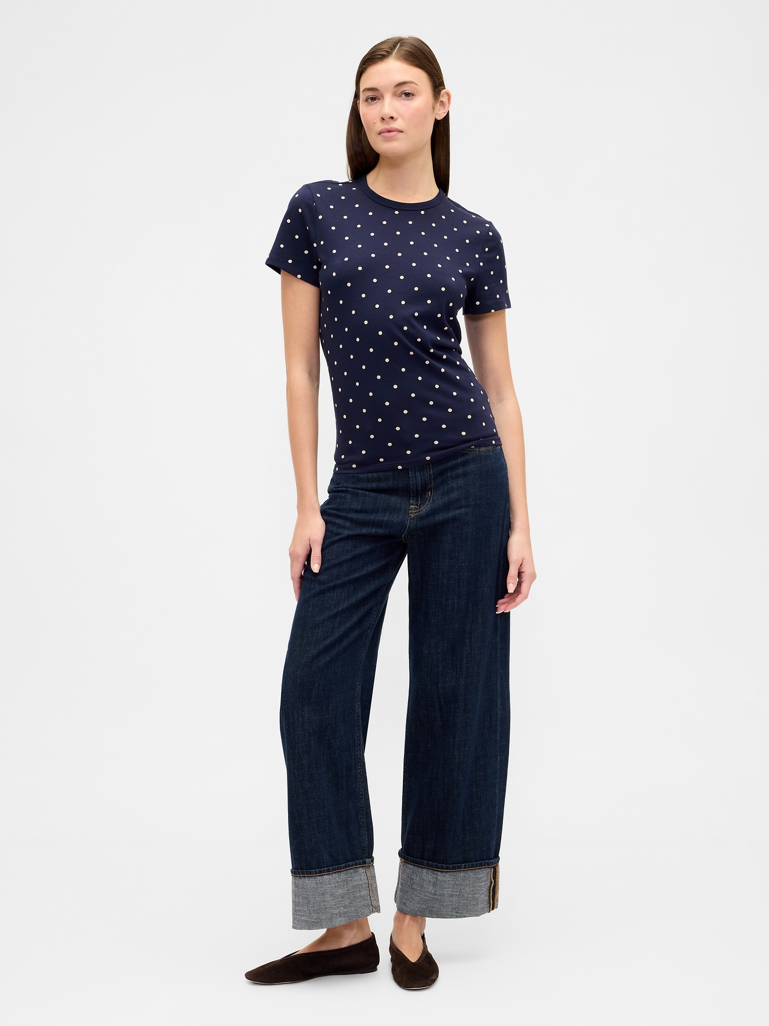 Gap Factory Favorite Print Crewneck T-shirt In Blue