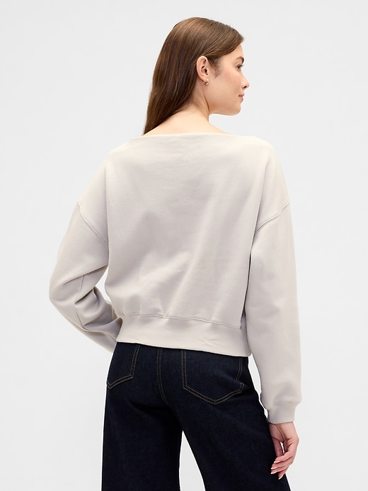 Image number 2 showing, Oversized Boatneck Sweatshirt