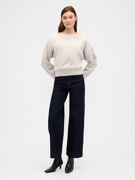 Image number 3 showing, Oversized Boatneck Sweatshirt