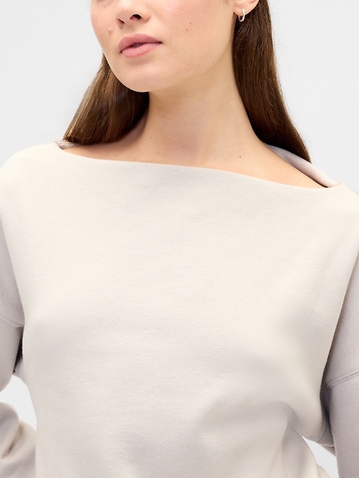 Image number 4 showing, Oversized Boatneck Sweatshirt