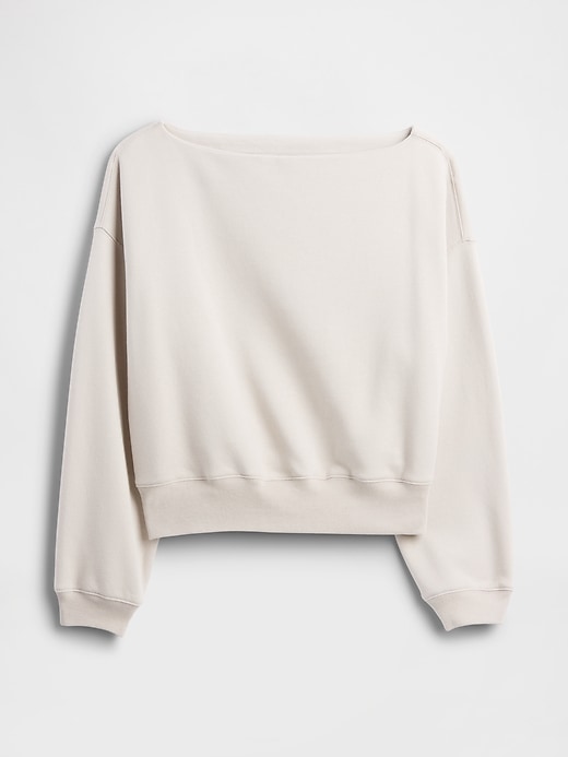 Image number 5 showing, Oversized Boatneck Sweatshirt