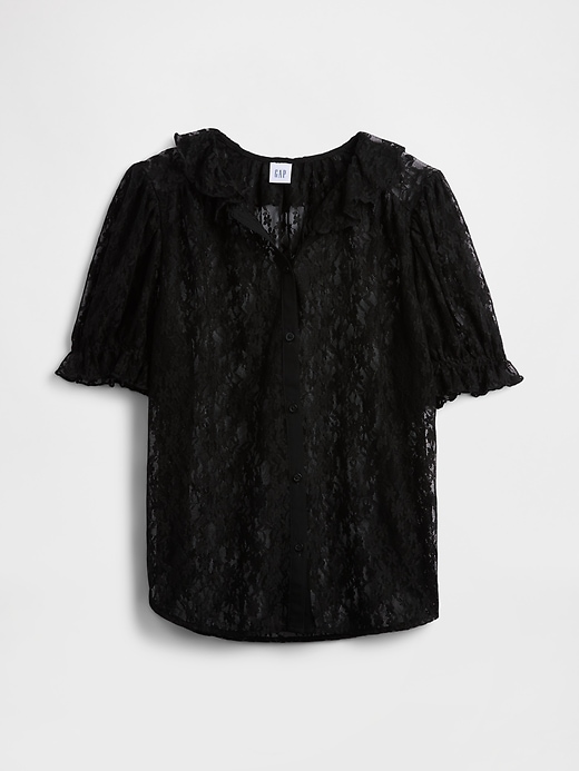 Image number 5 showing, Lace Puff Sleeve Top