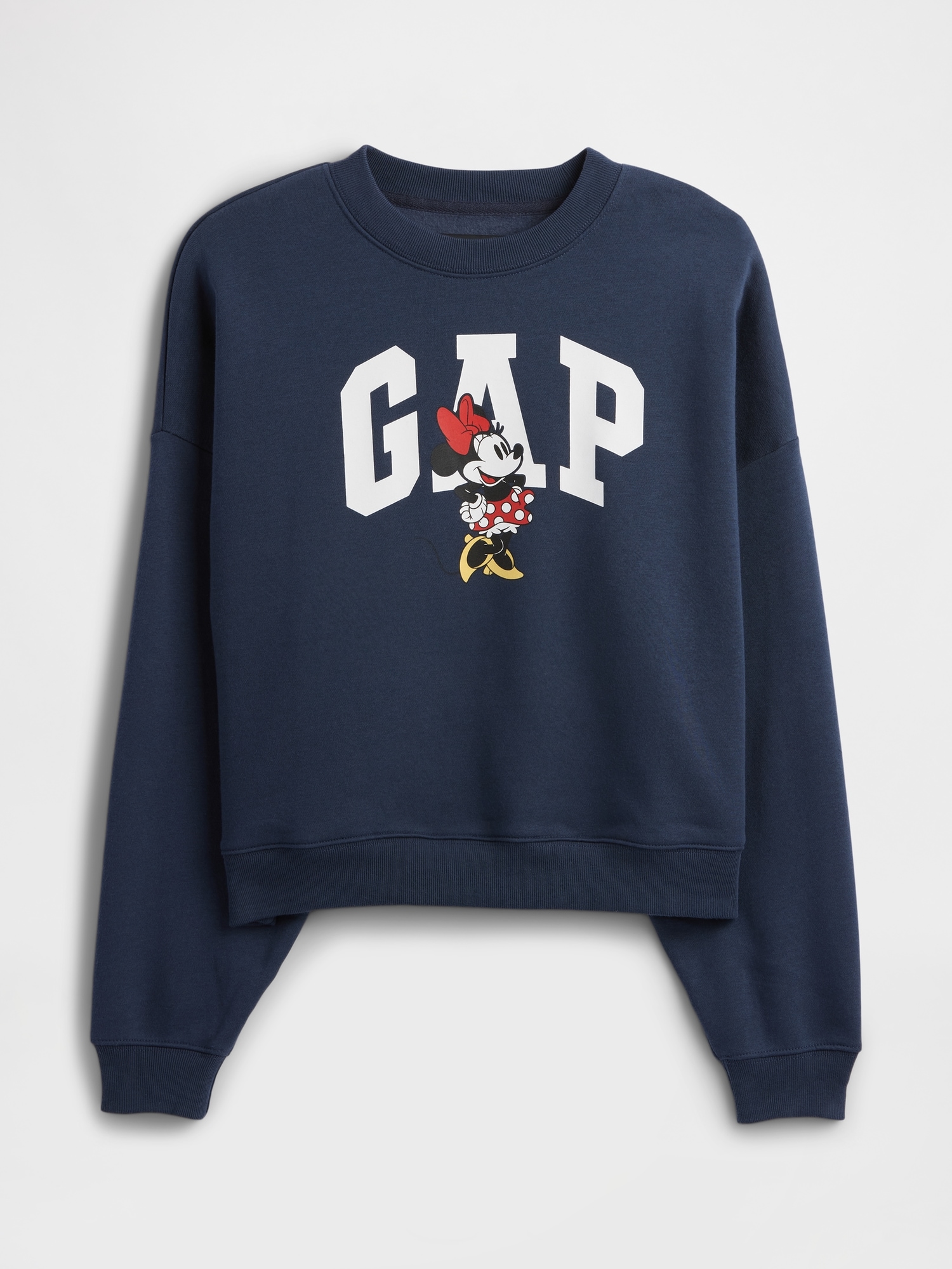 Gap Factory Gap × Disney Minnie Mouse Oversized Logo Sweatshirt In Black