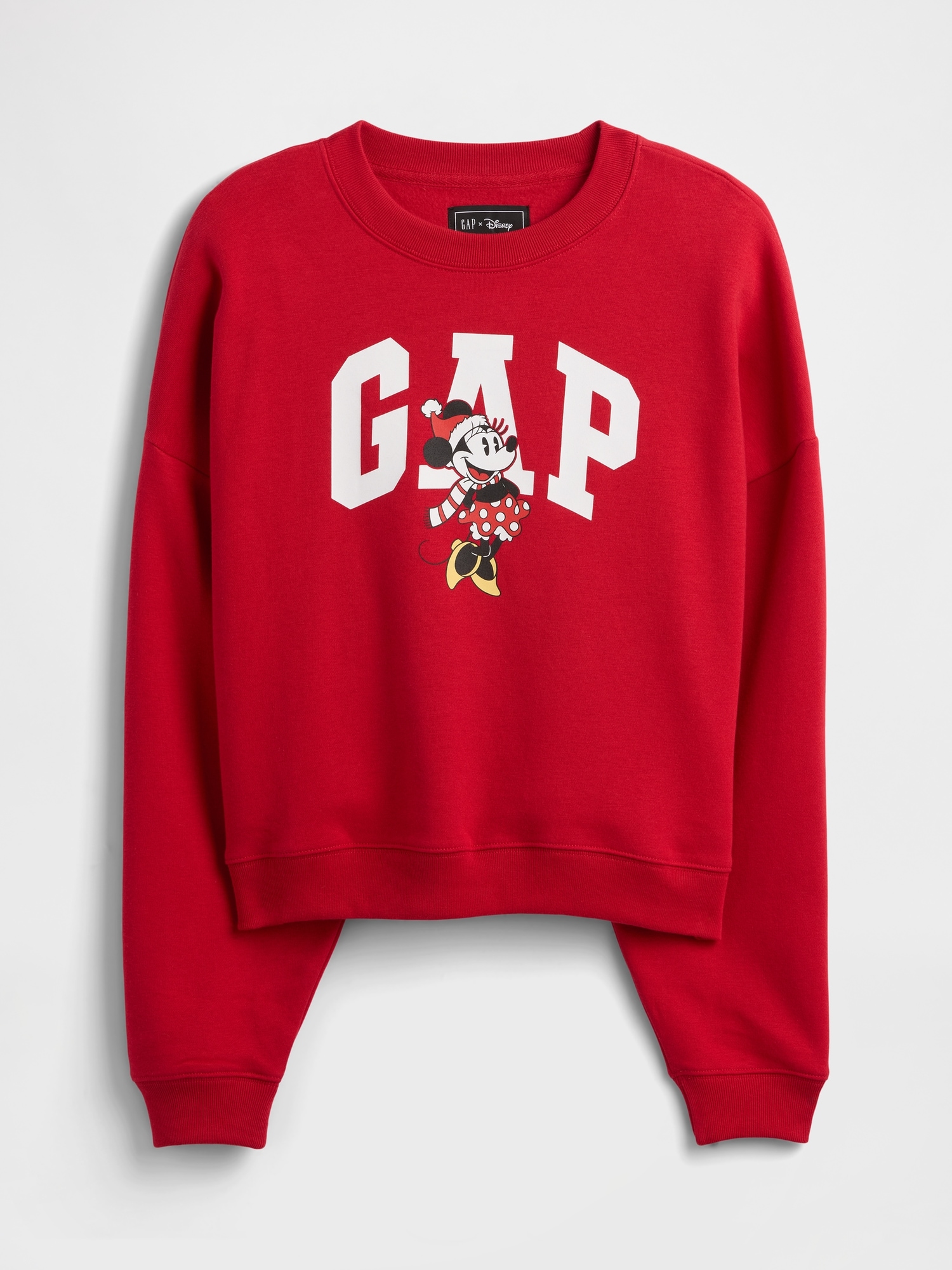 Gap Factory Gap &#215 Disney Minnie Mouse Oversized Logo Sweatshirt In Red