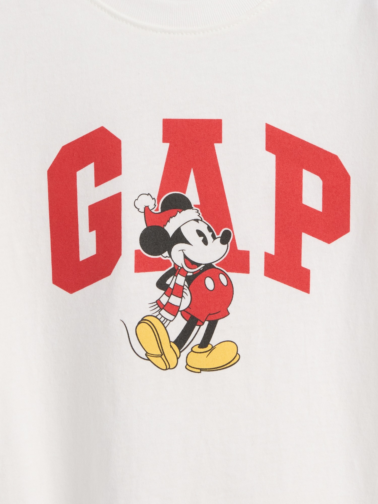 Gap Factory Babygap × Disney Mickey Mouse Logo T-shirt In White