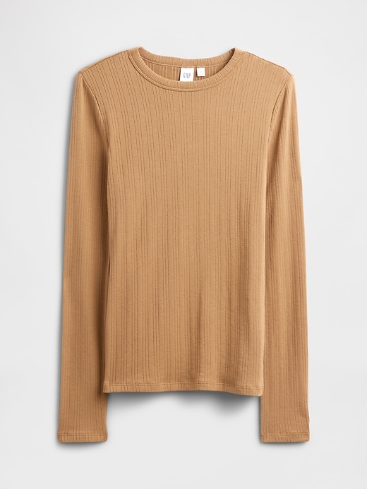 Image number 5 showing, Ribbed Crewneck T-Shirt