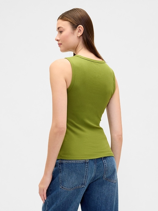 Image number 2 showing, Ribbed Shell Tank Top