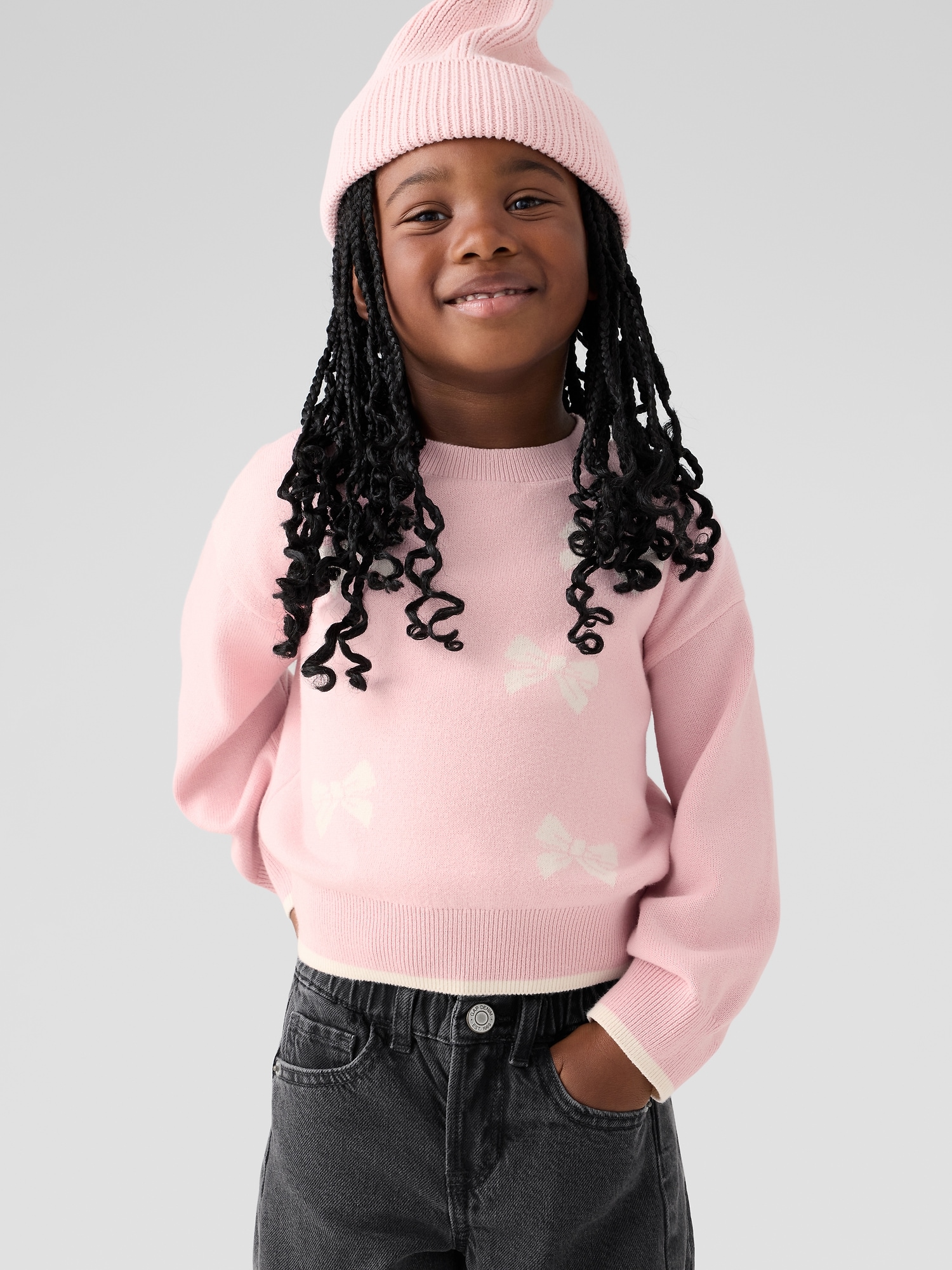 Gap Factory Babygap Intarsia Sweater In Pink
