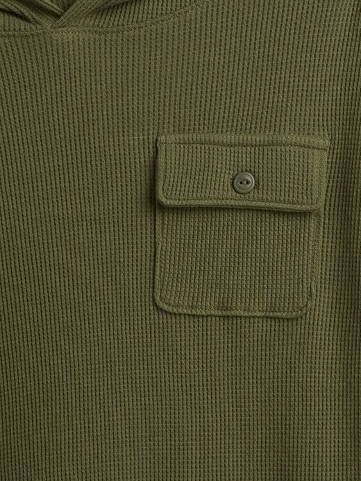 Image number 3 showing, Kids Waffle-Knit Hoodie T-Shirt