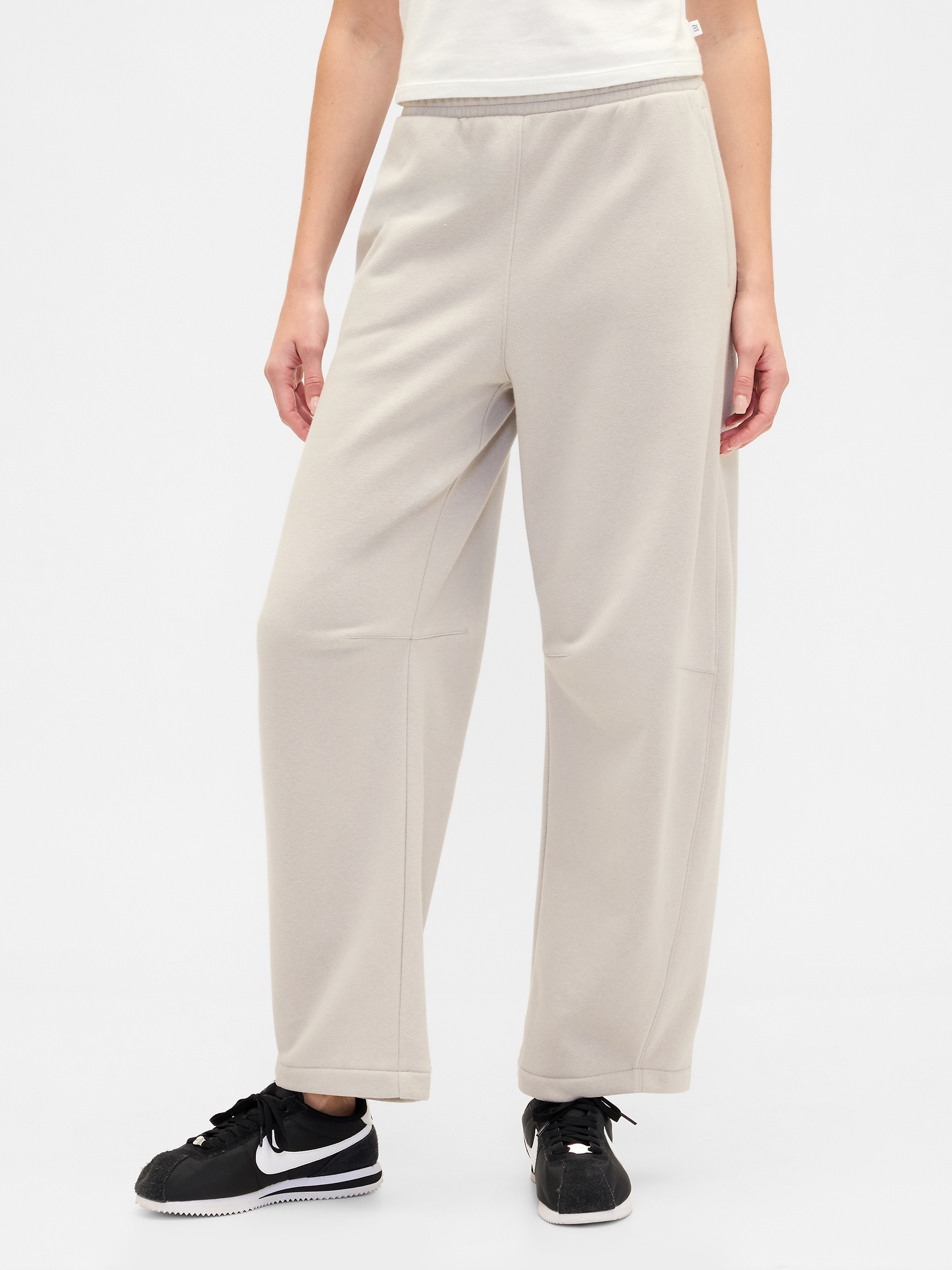 Gap Factory Pull-on Barrel Sweatpants In Pink