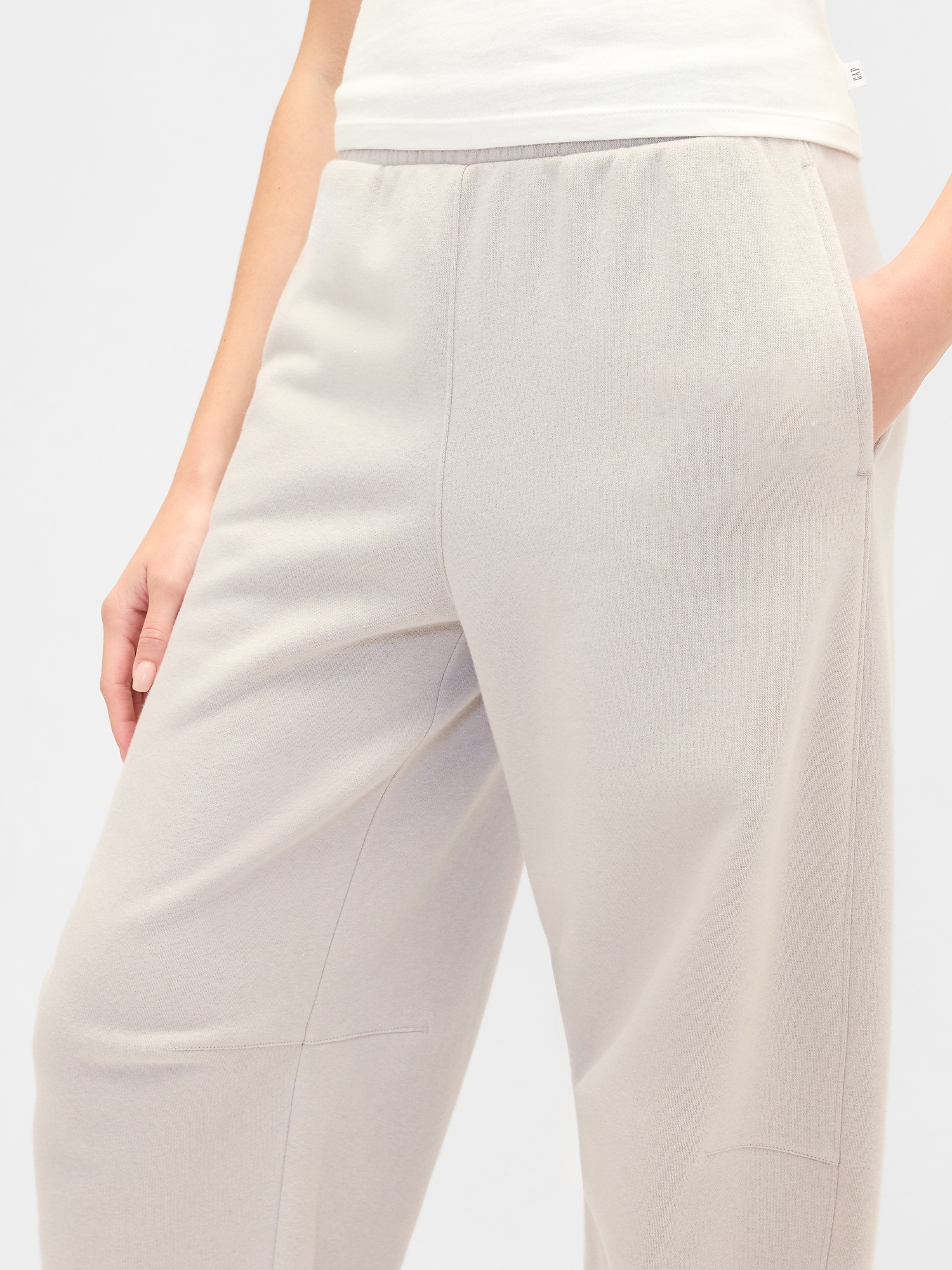 Gap Factory Pull-on Barrel Sweatpants In Pink