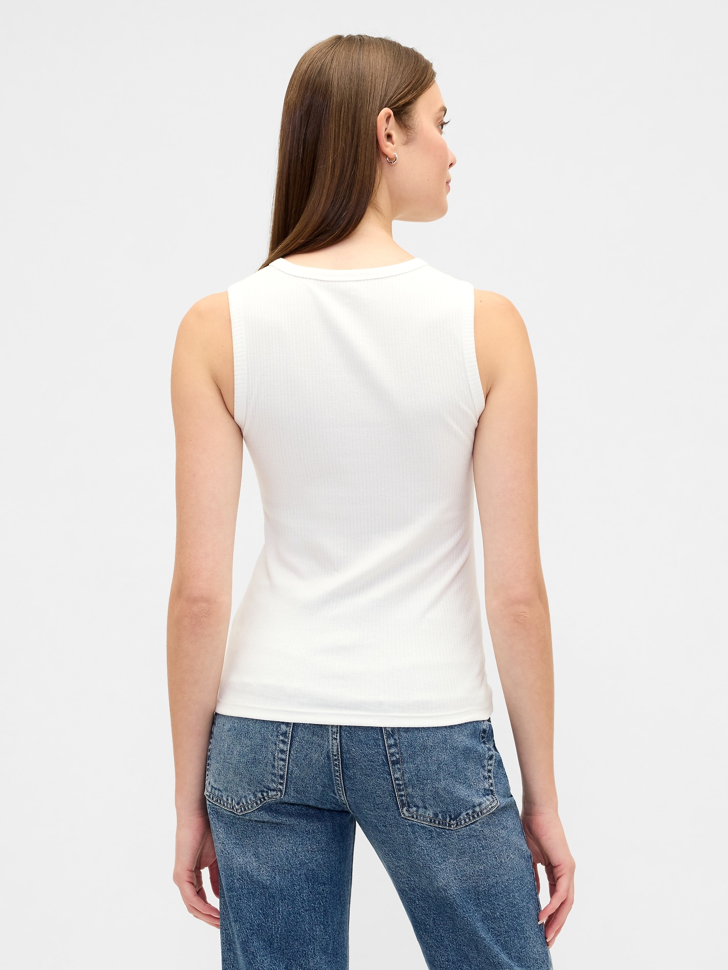 Ribbed Shell Tank Top