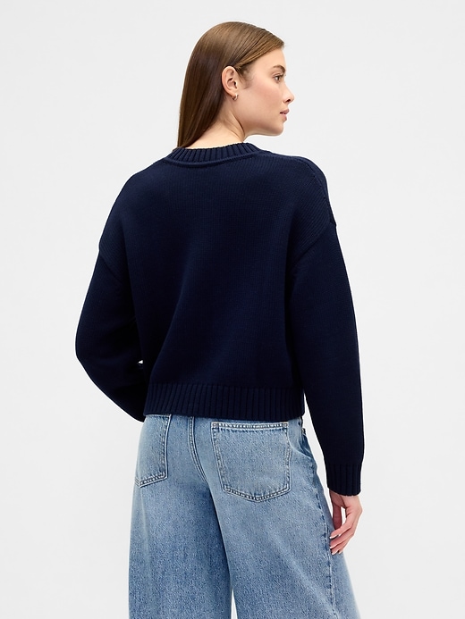Image number 2 showing, Oversized V-Neck Sweater
