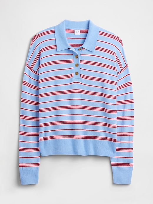 Image number 5 showing, CashSoft Relaxed Sweater Polo Shirt