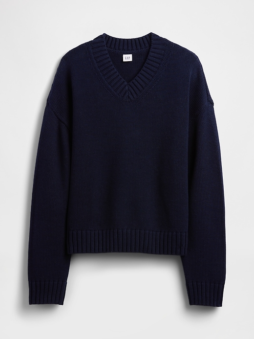 Image number 5 showing, Oversized V-Neck Sweater