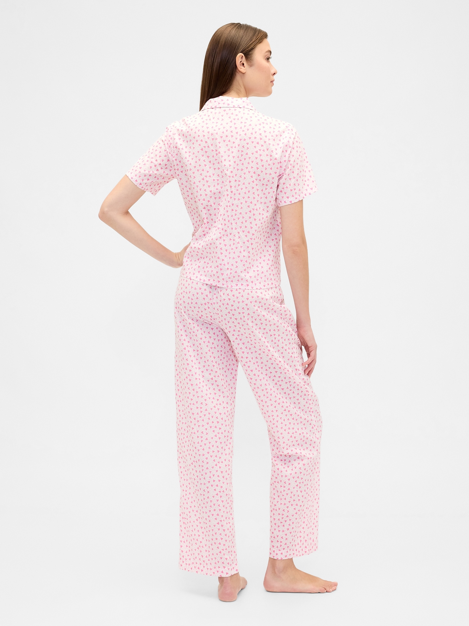 Print Poplin PJ Pants