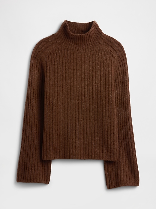 Image number 5 showing, Relaxed Ribbed Mockneck Sweater
