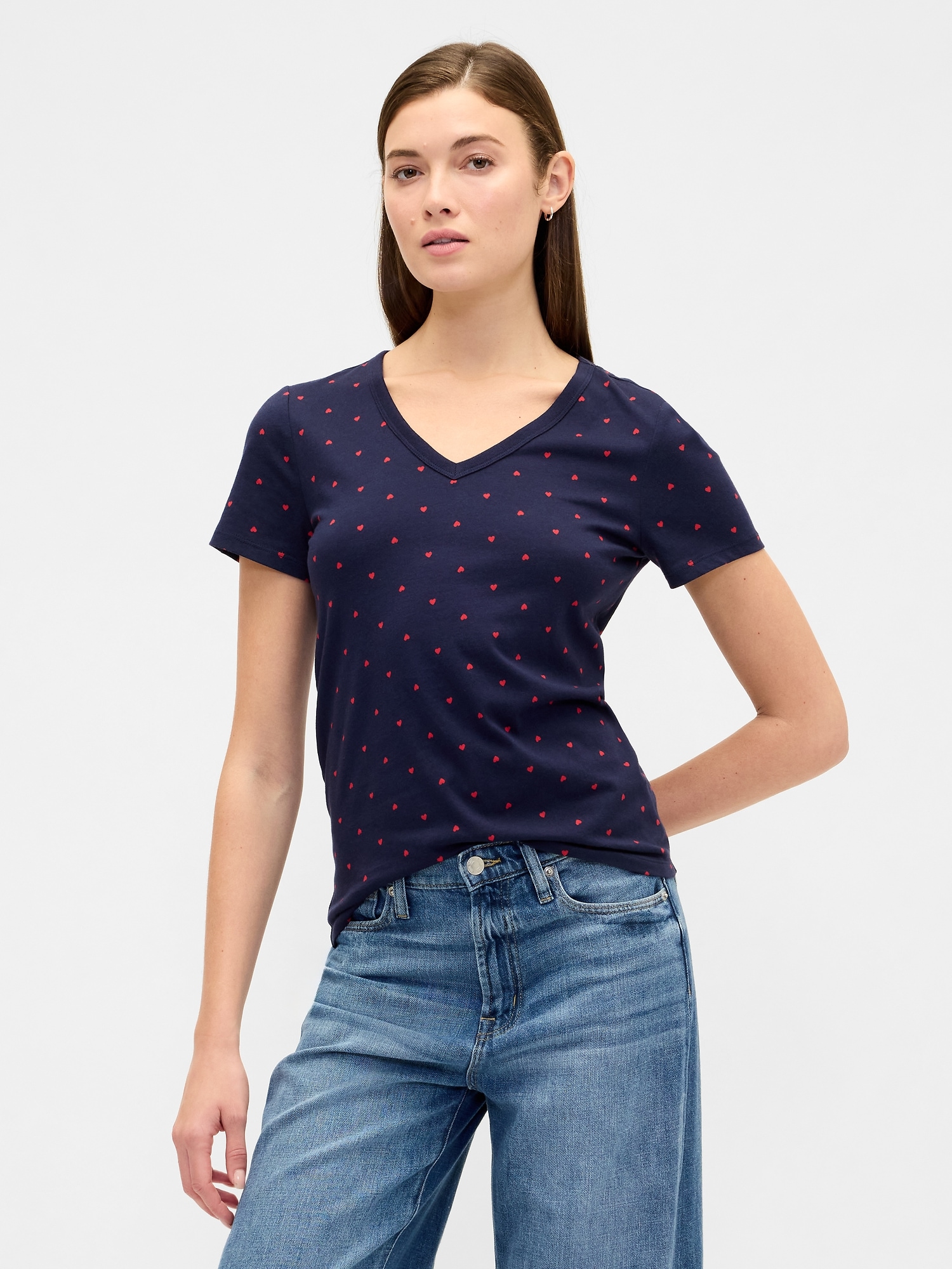 Favorite Print V-Neck T-Shirt