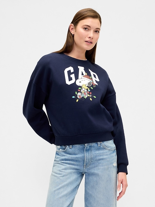 Image number 1 showing, Peanuts Oversized Gap Logo Sweatshirt