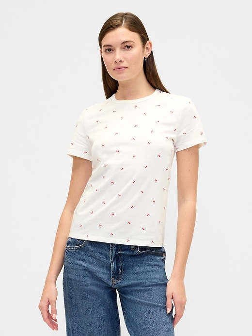 Image number 1 showing, Favorite Print Crewneck T-Shirt