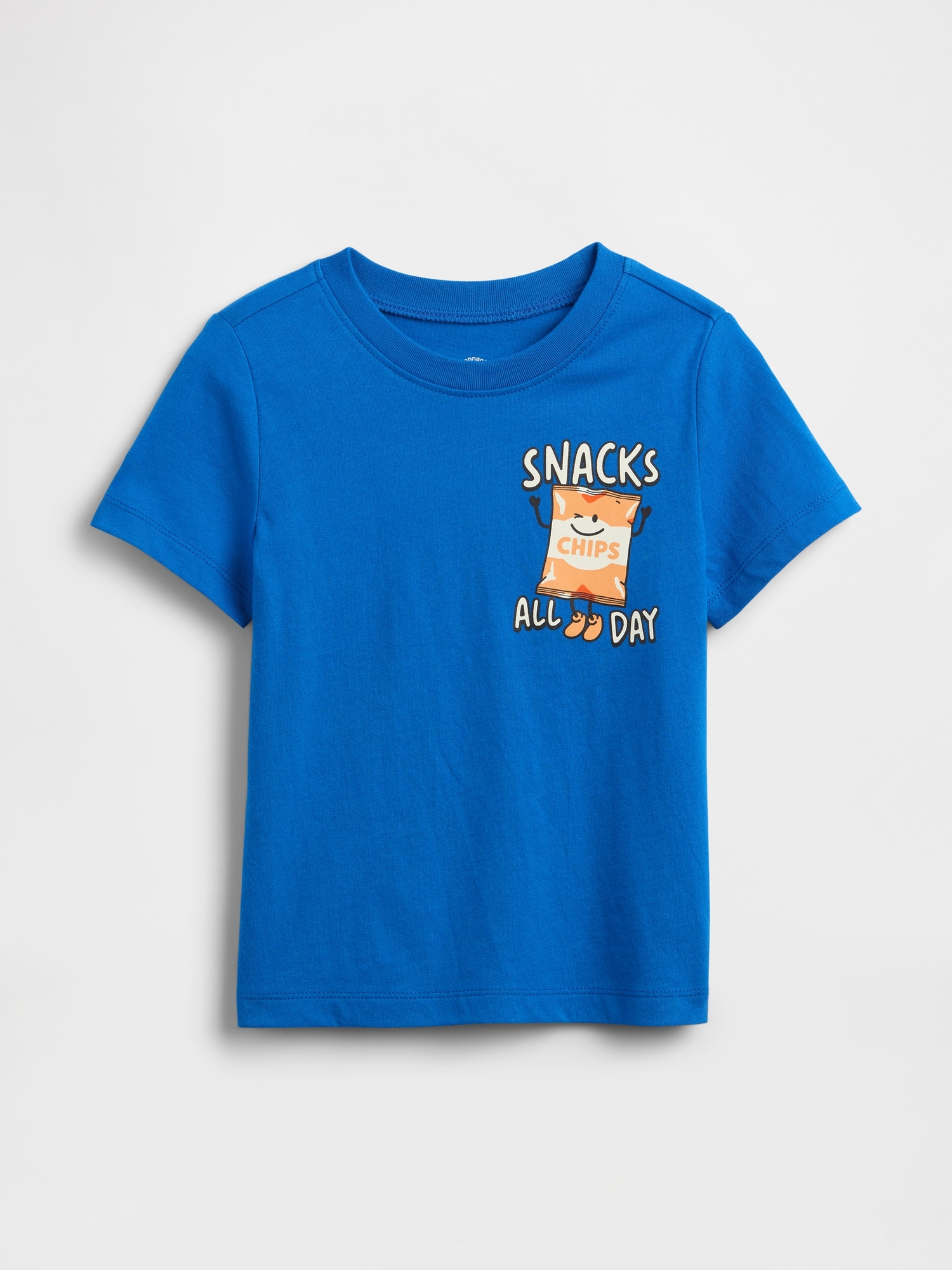 babyGap Graphic T-Shirt - Radiant Blue Snacks