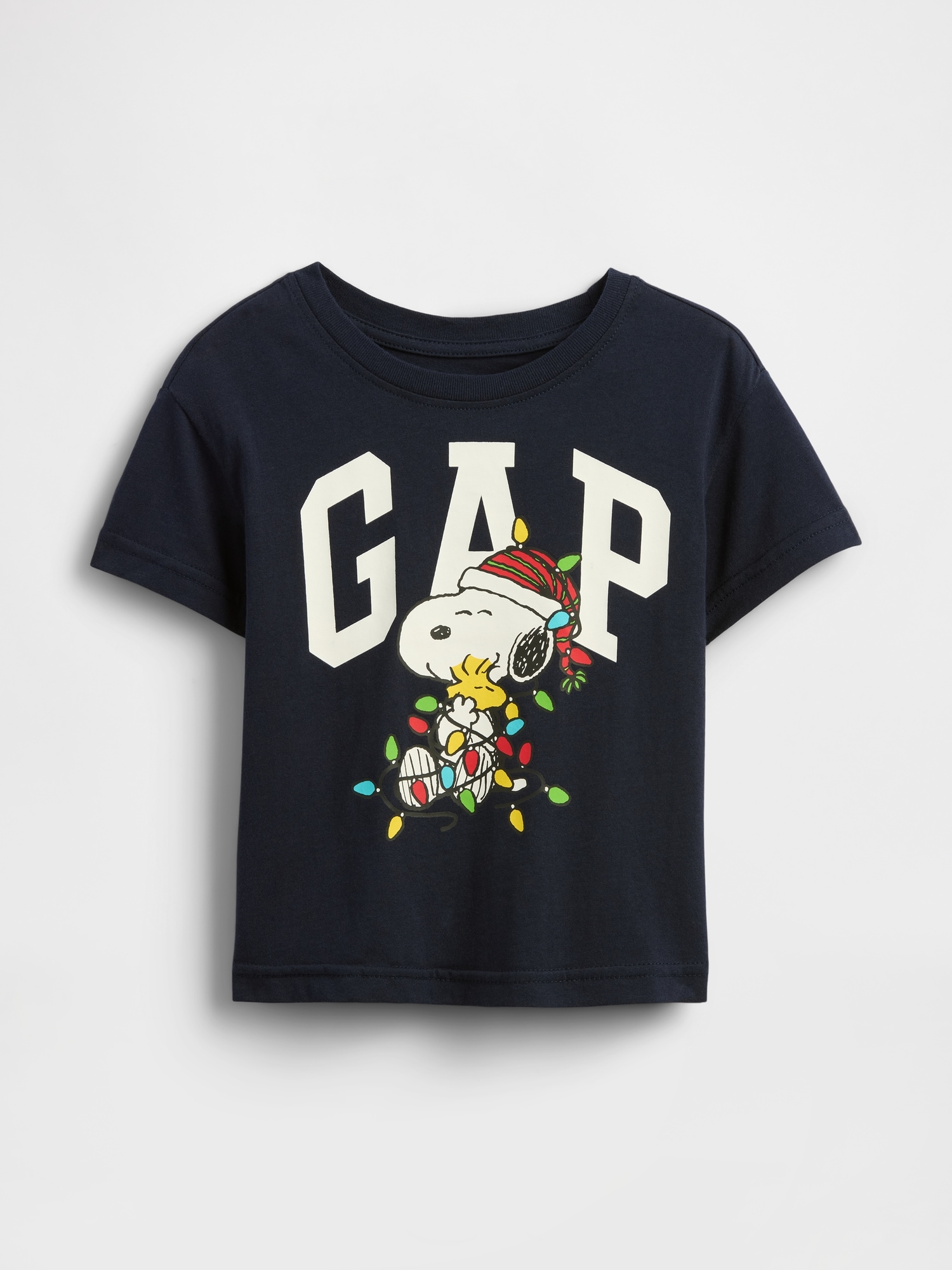babyGap | Peanuts Logo T-Shirt - Navy Lights Snoopy