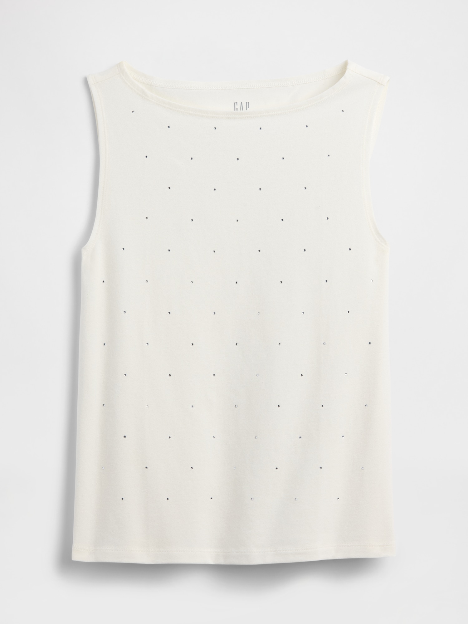 Gap Factory Boatneck Tank Top In White