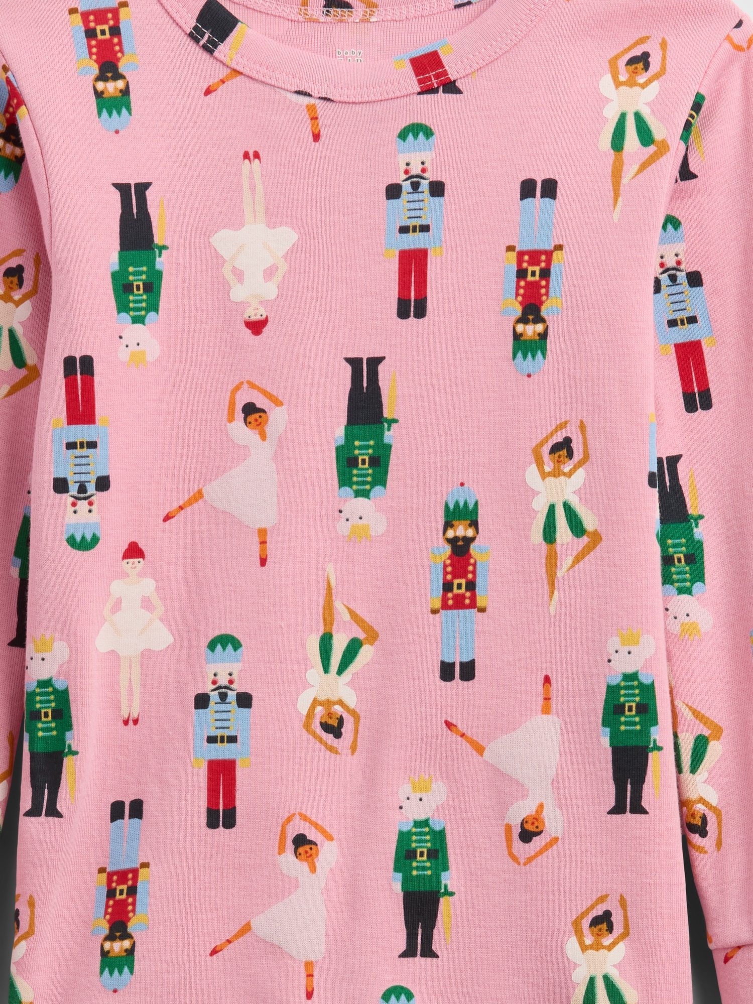 Gap Factory Kids & Babygap 100% Organic Cotton Holiday Pj Set In Pink