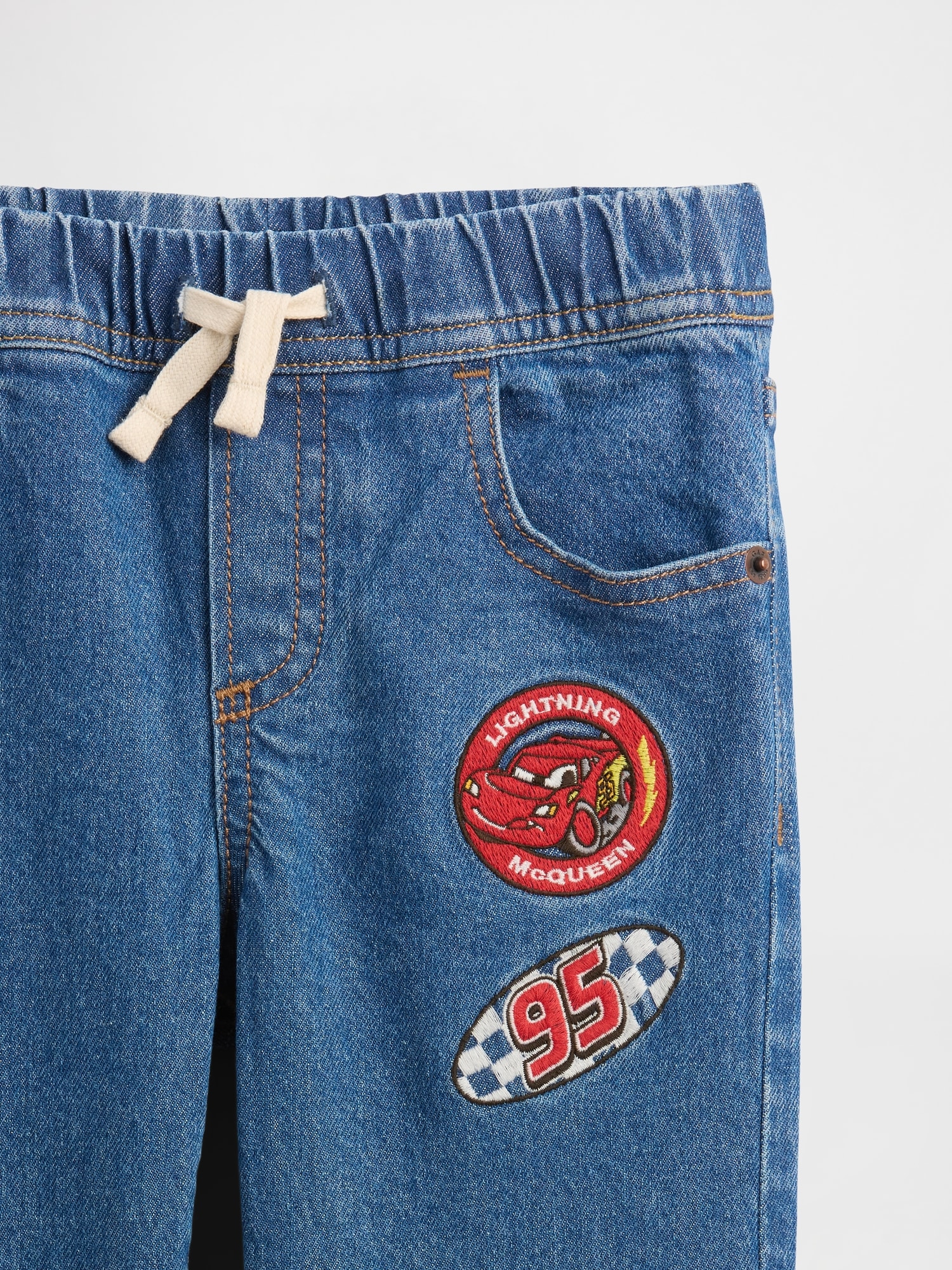 Gap Factory Babygap × Disney Cars Pull-on Original Straight Jeans In Blue