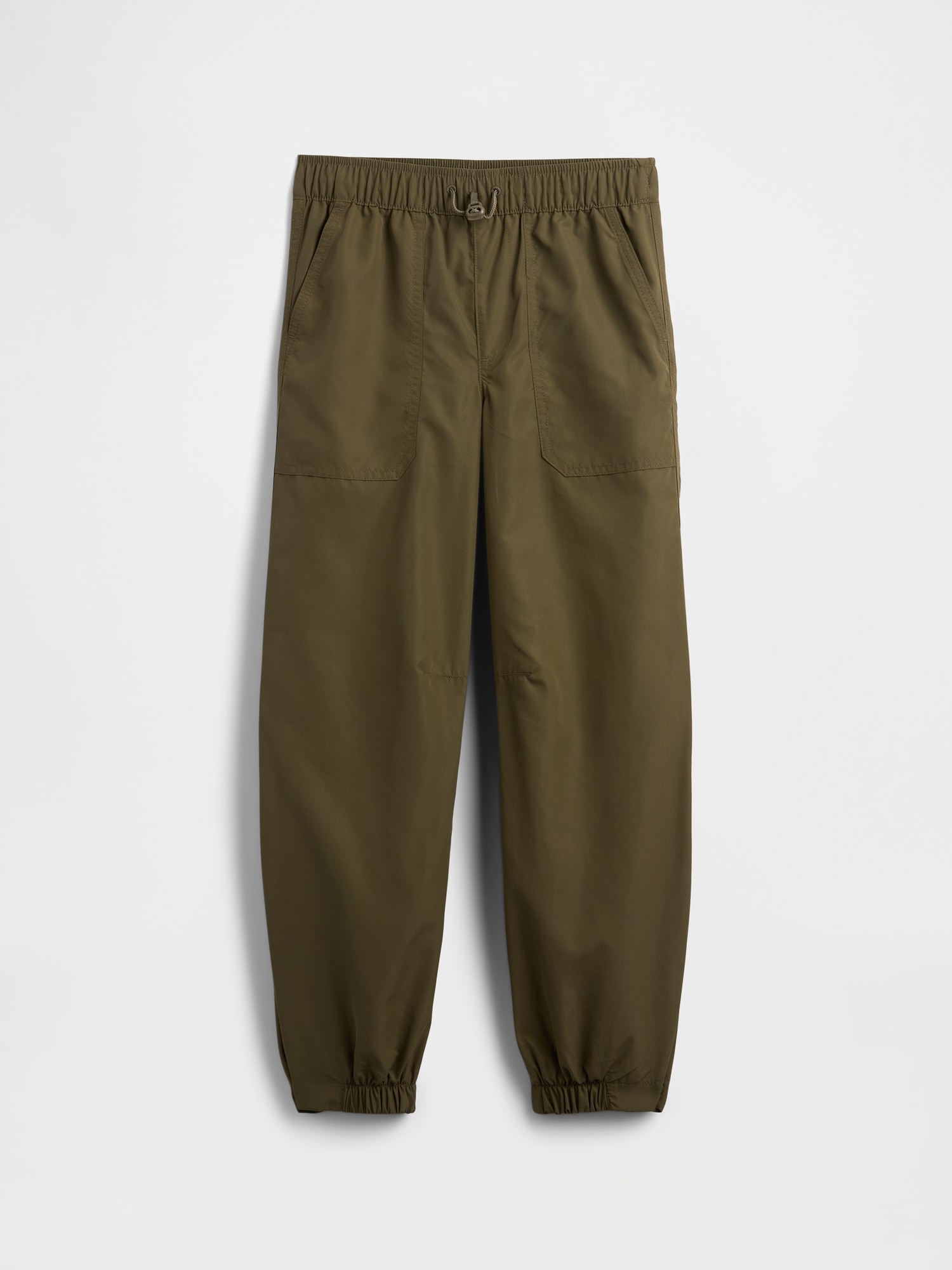 Gap Factory Kids 100% Recycled Jersey-lined Pull-on Pants In Green