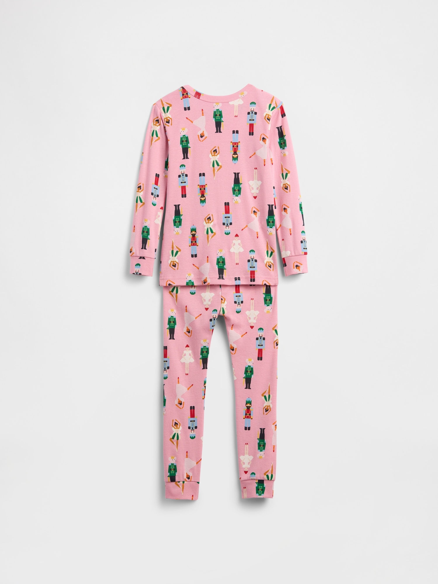 Gap Factory Kids & Babygap 100% Organic Cotton Holiday Pj Set In Pink