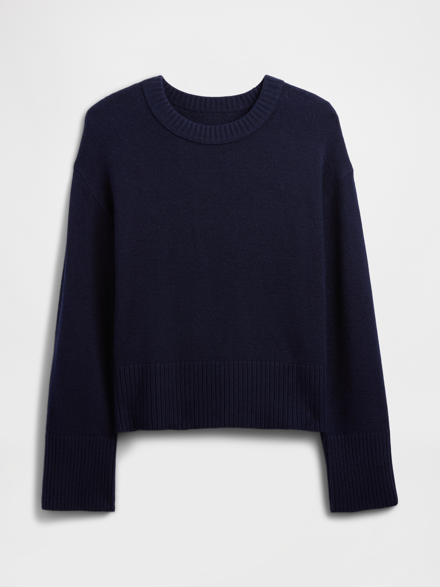 Gap Factory Cashsoft Relaxed Crewneck Sweater In Blue