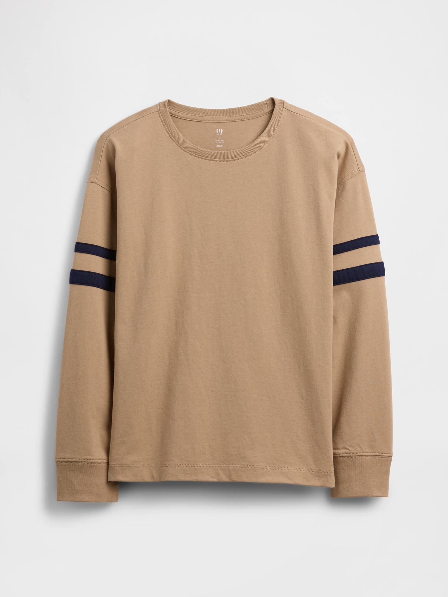 Kids Vintage Soft Crewneck T-Shirt - Mojave Brown