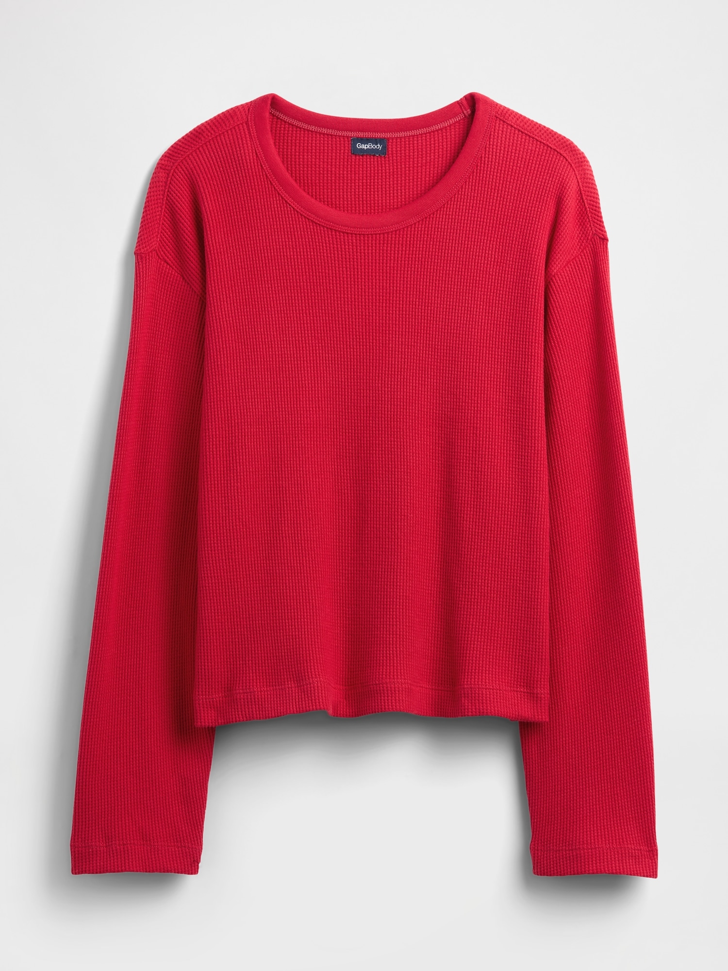 Gap Factory Relaxed Waffle-knit Pj T-shirt In Red