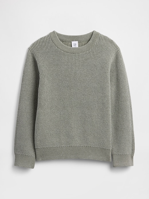 Image number 1 showing, babyGap Open-Stitch Crewneck Sweater