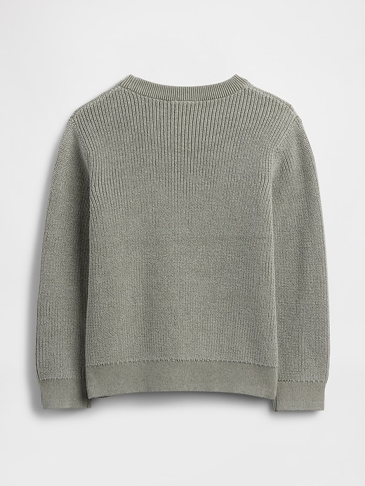 Image number 2 showing, babyGap Open-Stitch Crewneck Sweater