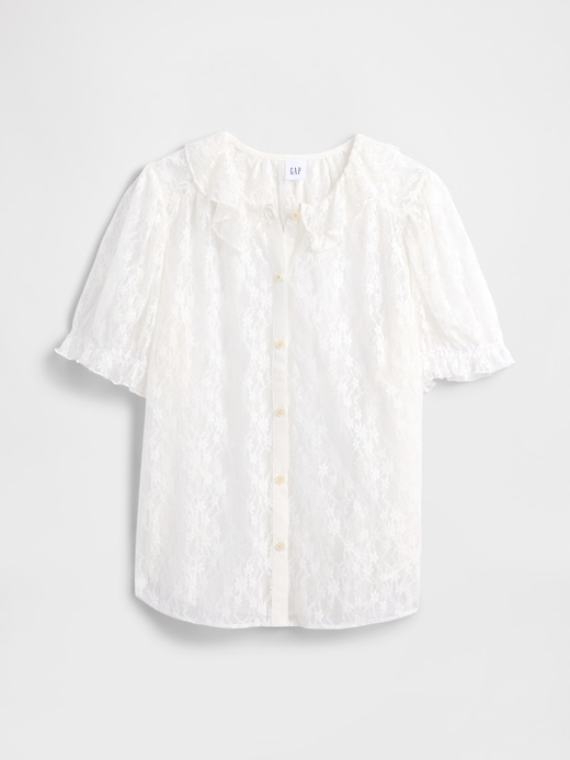 Image number 5 showing, Lace Puff Sleeve Top